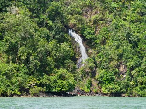Waterfall at the Mergui Archipelago Stock Photos