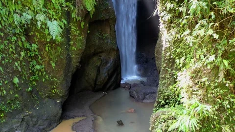 Waterfall, mesmerizing and calming view among the lush jungle 4K Stock Footage 248762423