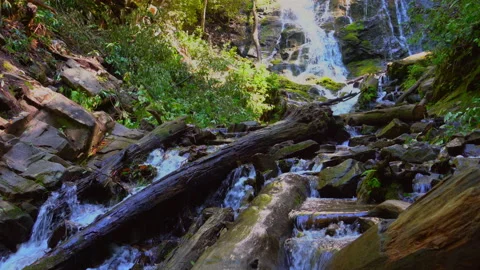 Waterfall Mingo-Falls, 4k Stock Footage 140482211