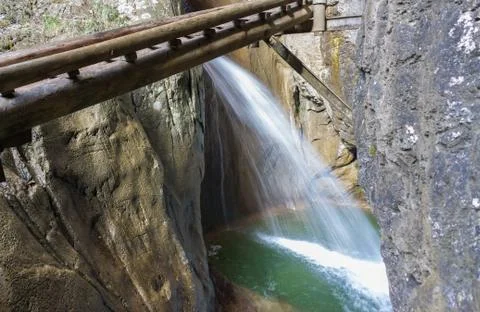 Waterfall at Mixnitz Stock Photos
