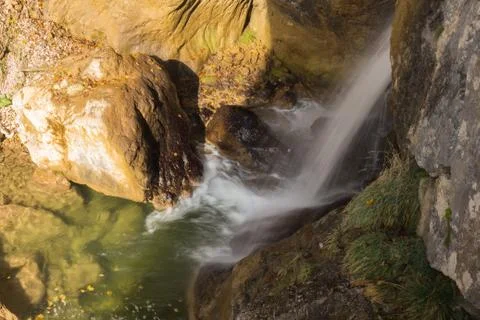 Waterfall at mixnitz in styria, austria Stock Photos