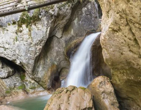 Waterfall at mixnitz in styria, austria Stock Photos