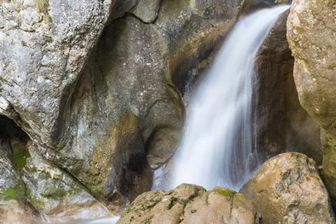 Waterfall at mixnitz in styria, austria Stock Photos