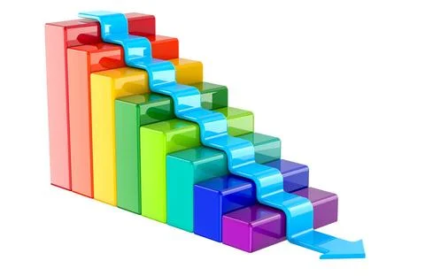 Waterfall model or waterfall method, concept. 3D rendering Waterfall model... Foto stock