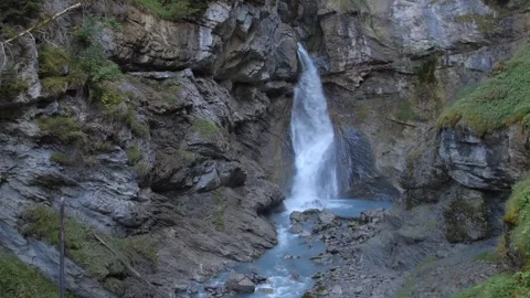 Waterfall in mountain area Stock Footage 273698504