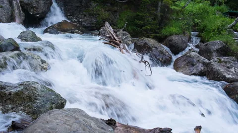 Waterfall in mountain caucasus Stock Footage 52351565