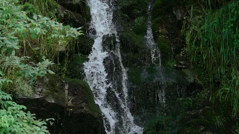 Waterfall in the Mountain Stock Footage 78421883
