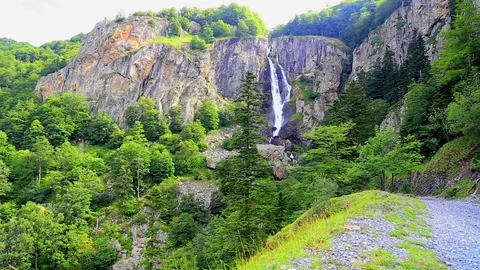 Waterfall in the mountain Stock Footage 106306056