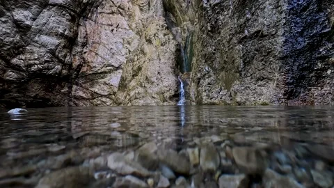Waterfall in the mountain Stock Footage 203760128