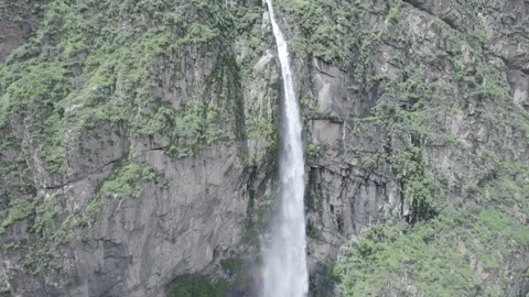WATERFALL IN THE MOUNTAIN Stock Footage 326227780