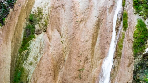 Waterfall in the Mountain Forest Stock Footage 146615080