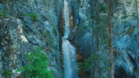 Waterfall mountain nature Video stock 272181317