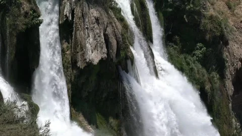 Waterfall mountain nature Video stock 274415157