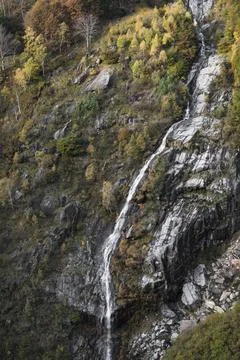 Waterfall in the mountain Stock Photos