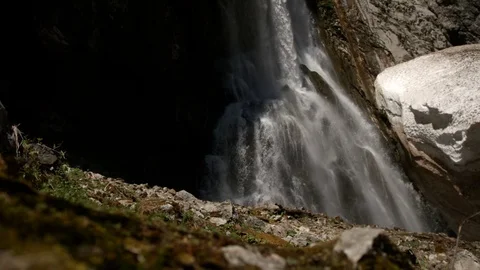 Waterfall. Mountain river Stock Footage 71676928