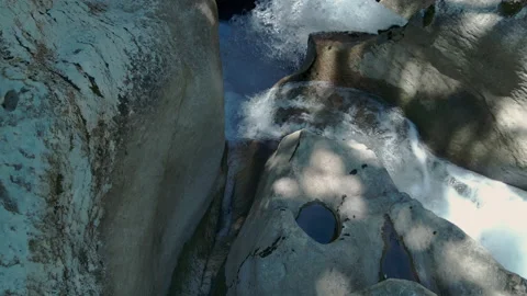 Waterfall in mountain river Stock Footage 201675070