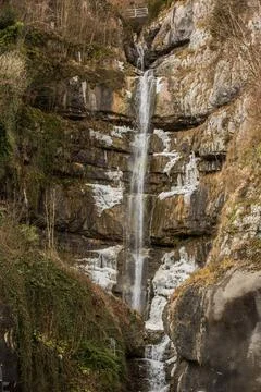 Waterfall in the mountains of Austria Foto stock