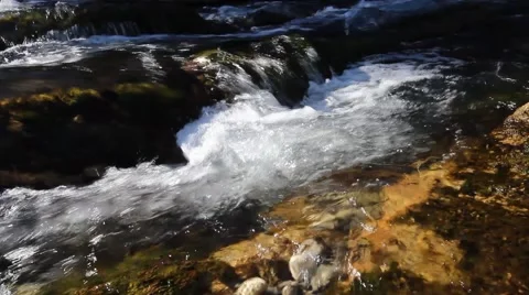 Waterfall in the mountains detail 스톡 동영상 40022844