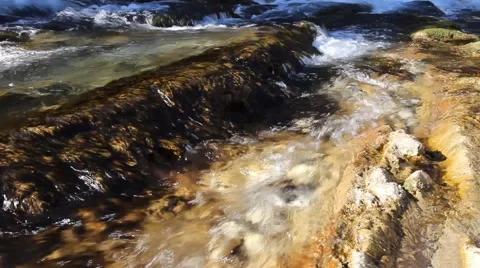 Waterfall in the mountains detail Stock-Footage 40022981