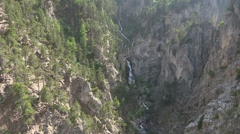 Waterfall in the mountains Stock Footage 33409091