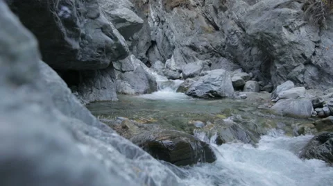Waterfall in mountains Stock Footage 57763822