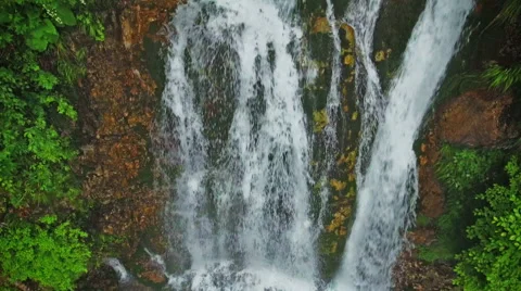 Waterfall in mountains Stock Footage 64298681