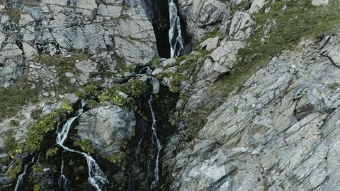 Waterfall in the mountains Stock Footage 85855850