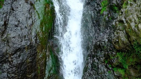 Waterfall in the mountains Stock Footage 128812422