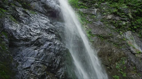 Waterfall in mountains Stock Footage 138138669