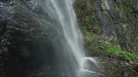 Waterfall in mountains Stock Footage 138138719