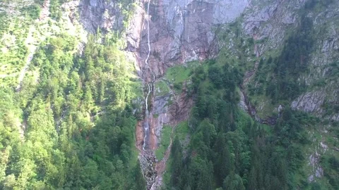 Waterfall In The Mountains Stock Footage 142241216