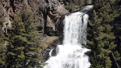 Waterfall in mountains Stock Footage 155985195