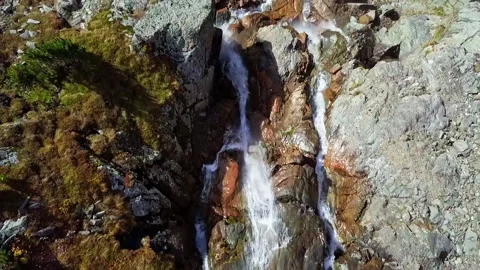 Waterfall in mountains Stock Footage 163770731
