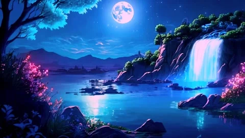 Waterfall in the mountains Stock Footage 255228721