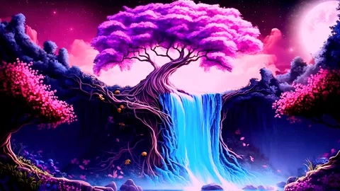 Waterfall in the mountains Stock Footage 262424938