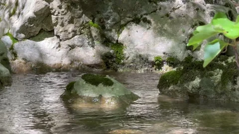 Waterfall from the mountains Stock Footage 274033027