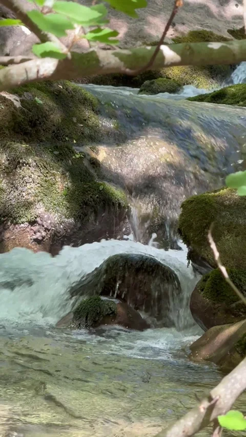 Waterfall from the mountains Stock Footage 274033560