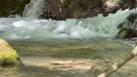 Waterfall from the mountains Stock Footage 274033588