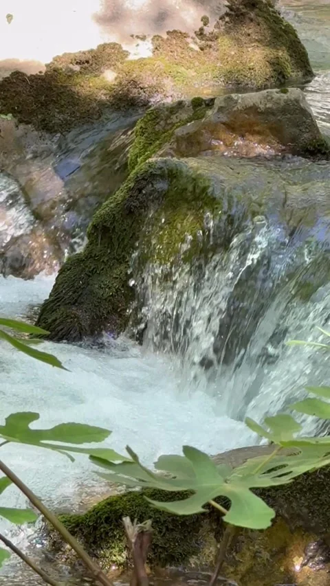 Waterfall from the mountains Stock Footage 274036030