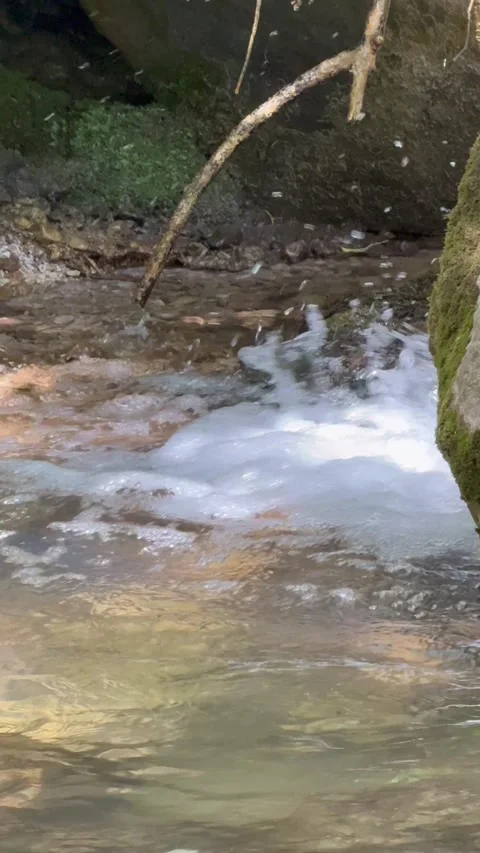 Waterfall from the mountains Stock Footage 274036605