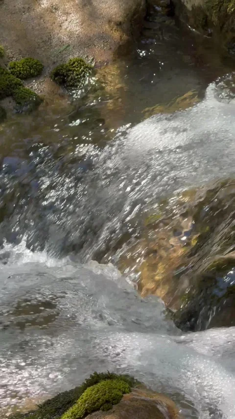 Waterfall from the mountains Stock Footage 274037515