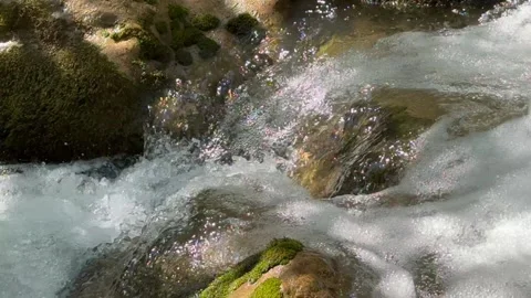 Waterfall from the mountains Stock Footage 274037519