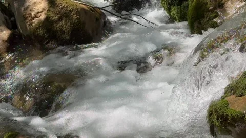 Waterfall from the mountains Stock Footage 274037707