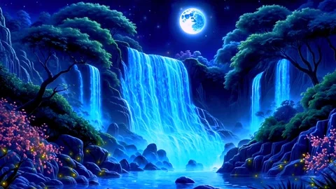 Waterfall in the mountains Stock Footage 291968270