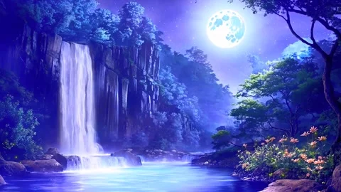 Waterfall in the mountains Stock Footage 291975738