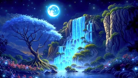 Waterfall in the mountains Stock Footage 291981929