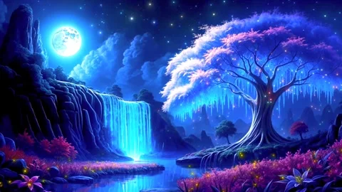 Waterfall in the mountains Stock Footage 291982069