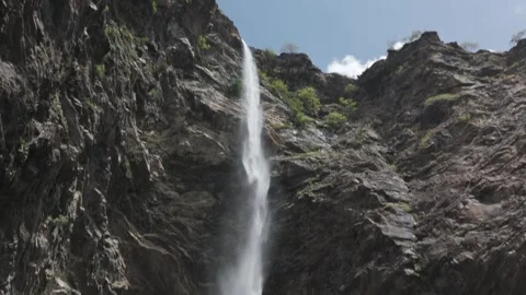 Waterfall in the mountains Stock Footage 302265160