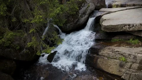 Waterfall in the mountains Video stock 309203778