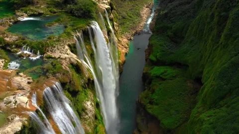 Waterfall in mountains Stock Footage 314908771